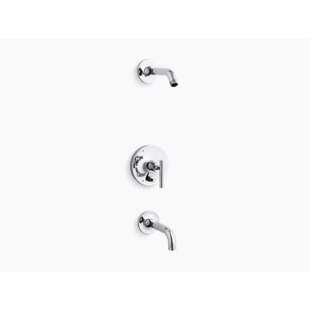 Kohler Purist B/S Trm W/Div, 90 Spt, Ls Hd-Lvr K-T14421-4L-CP